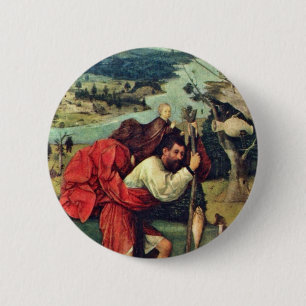 Saint Christopher. By Hieronymus Bosch (Best Quali 6 Cm Round Badge