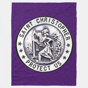 SAINT CHRISTOPHER Fleece Blanket