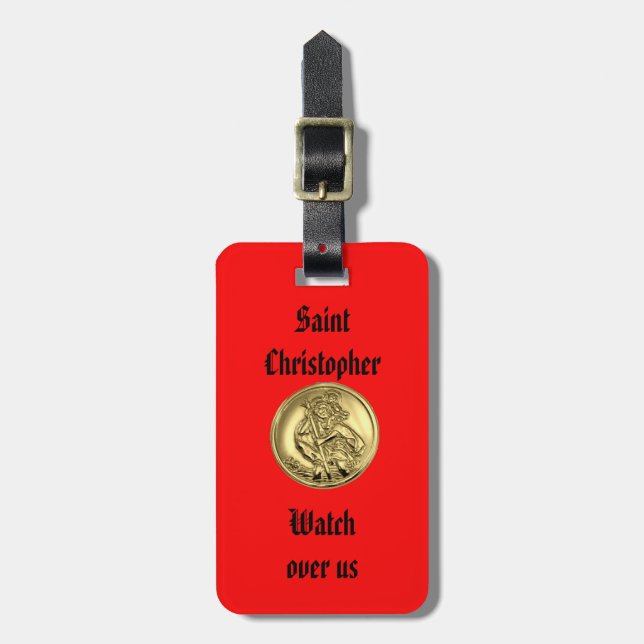 SAINT CHRISTOPHER LUGGAGE TAG (Front Vertical)