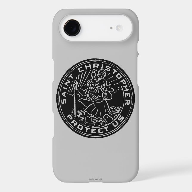 Saint Christopher Medal Case-Mate iPhone Case (Back)