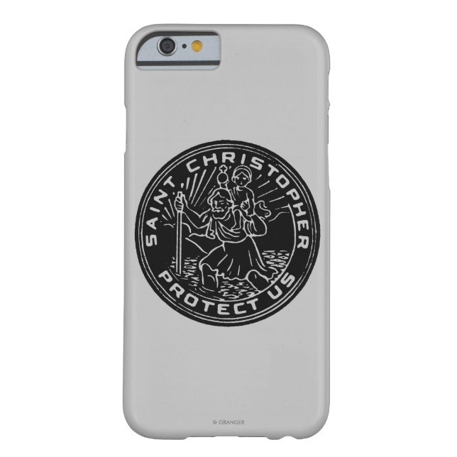Saint Christopher Medal Case-Mate iPhone Case (Back)