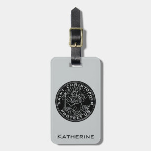 Saint Christopher Medal Luggage Tag