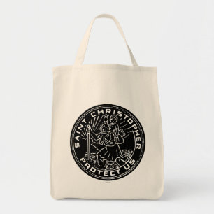 Saint Christopher Medal Tote Bag