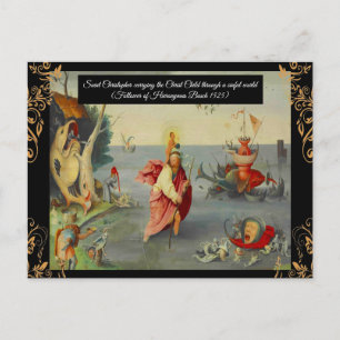 Saint Christopher Patron saint of Travelers Postcard