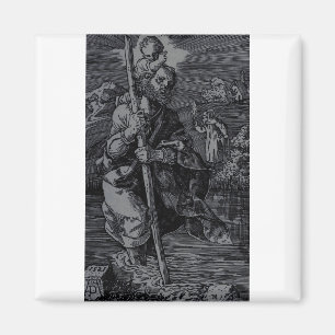 Saint Christopher venerated by Christians Magnet