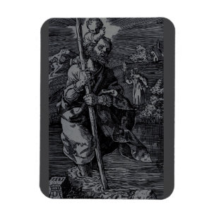 Saint Christopher venerated by Christians Magnet