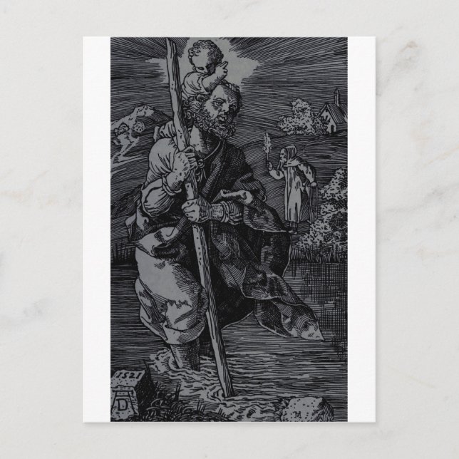 Saint Christopher venerated by Christians  Postcard (Front)