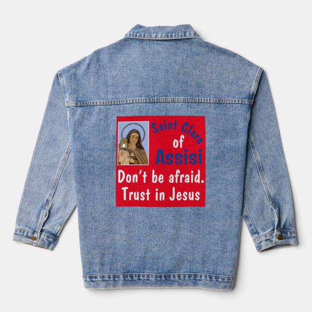 Saint Clare Assisi Denim Jacket (Back)
