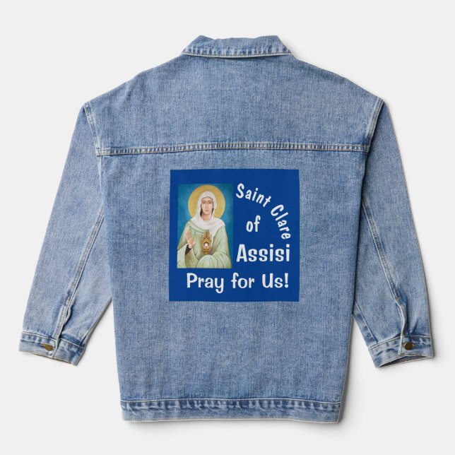 Saint Clare Assisi Denim Jacket (Back)
