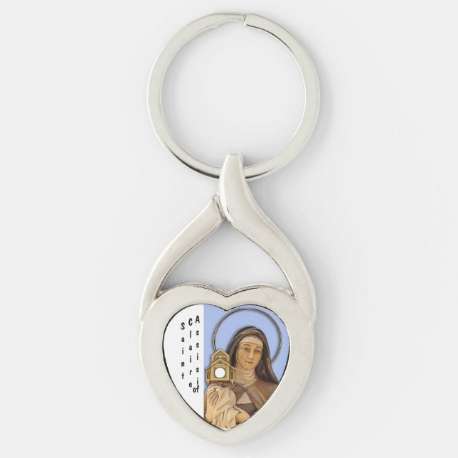 Saint Clare Assisi Key Ring (Front)