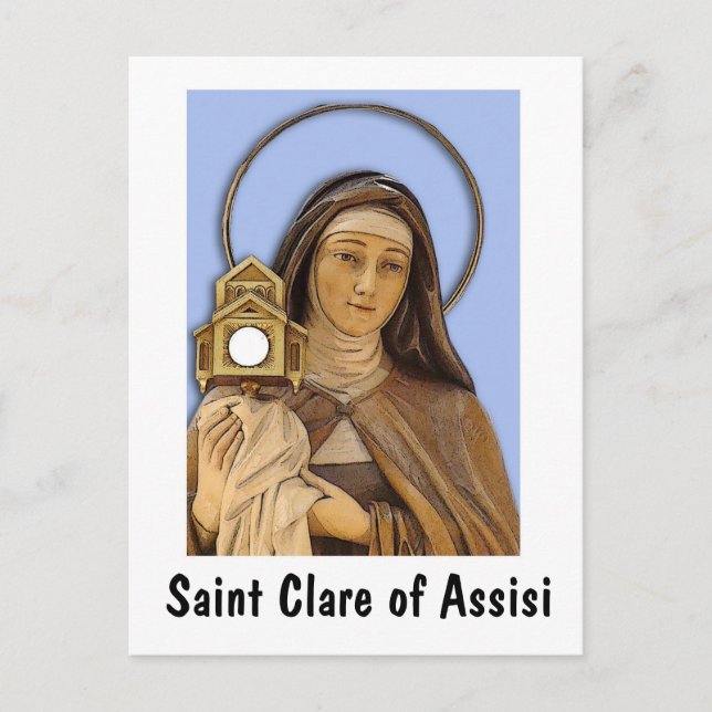 Saint Clare Assisi Postcard (Front)