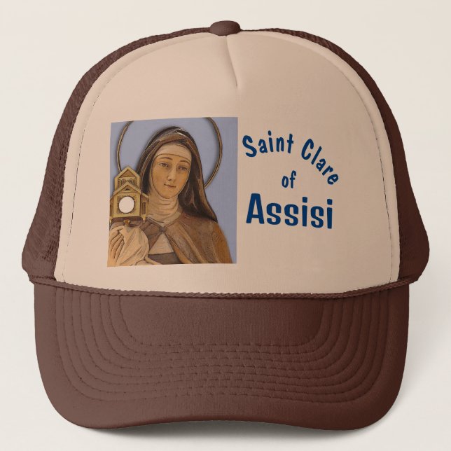Saint Clare Assisi Trucker Hat (Front)