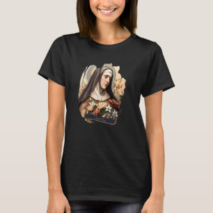 Saint Clare of Assisi  Catholic Christian Design W T-Shirt