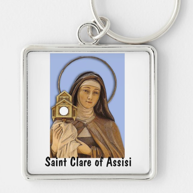 Saint Clare of Assisi Key Ring (Front)