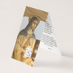 Saint Clare of Assisi Pray Card