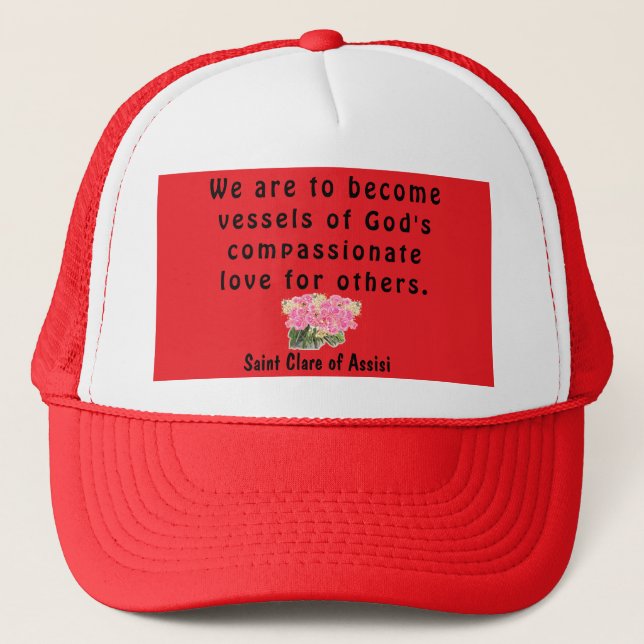 Saint Clare of Assisi Trucker Hat (Front)