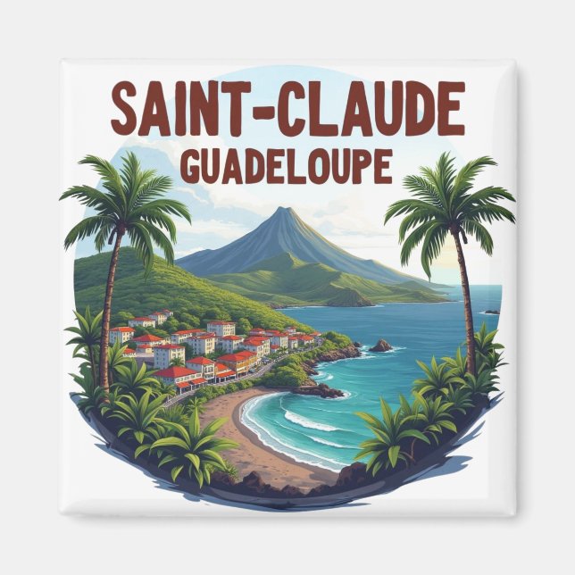 SAINT-CLAUDE GUADELOUPE MAGNET (Front)