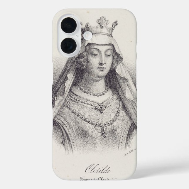 Saint Clotilde second wife of Clovis Case-Mate iPhone Case (Back)
