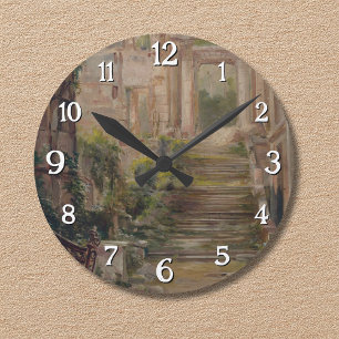 Saint-Cloud Castle Ruins Stairs Round Clock