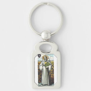 Saint Columbanus Irish missionary Key Ring