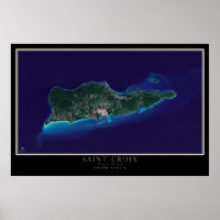 Saint Croix U.S. Virgin Islands Satellite Map