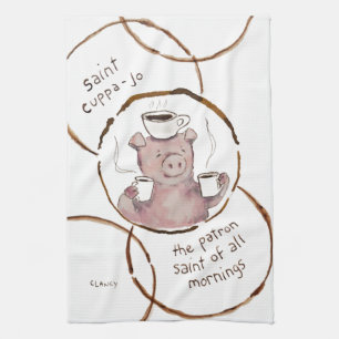 Saint Cuppa Jo Absurdi-tea towel