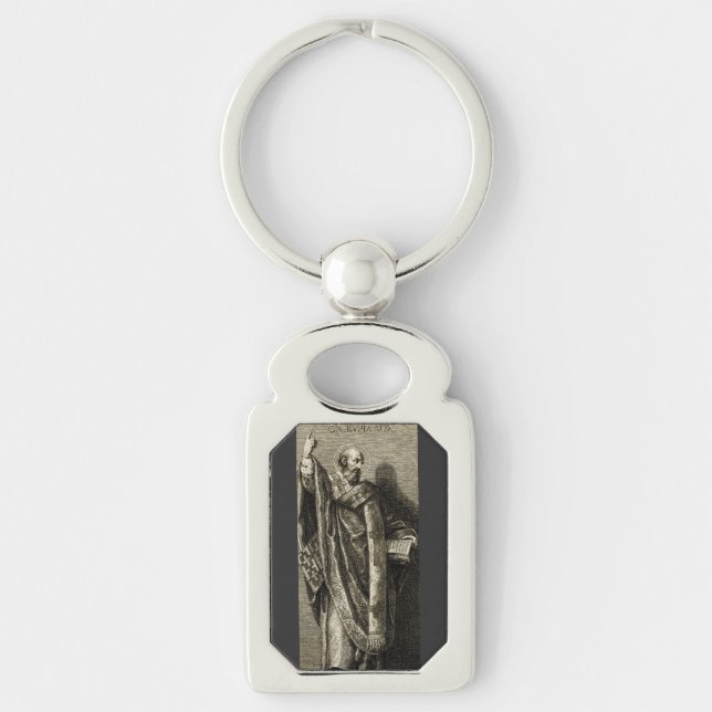 Saint Cyril of Jerusalem Confessor Key Ring (Front)