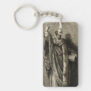 Saint Cyril of Jerusalem Confessor Key Ring