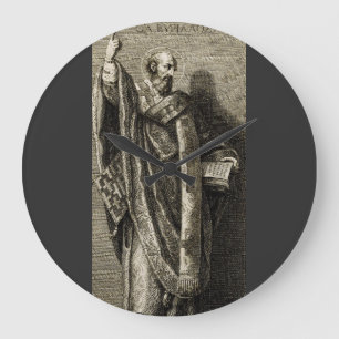 Saint Cyril of Jerusalem Confessor Large Clock