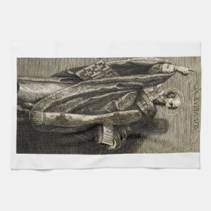 Saint Cyril of Jerusalem Confessor Tea Towel