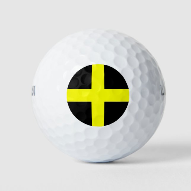 saint david flag golf balls (Front)
