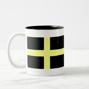 saint david flag Two-Tone coffee mug
