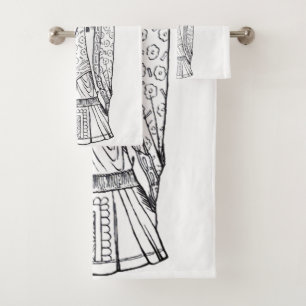 Saint Deiniol Abbot and Bishop Bath Towel Set