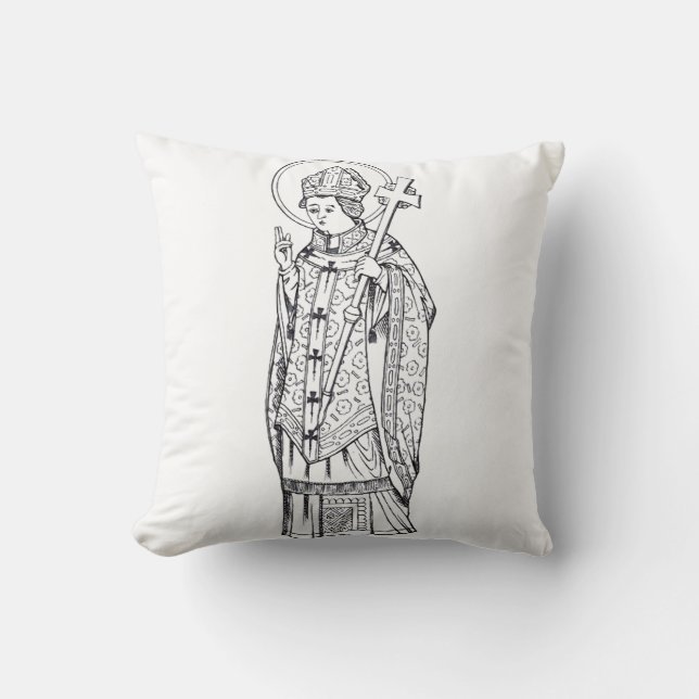 Saint Deiniol Abbot and Bishop Cushion (Front)