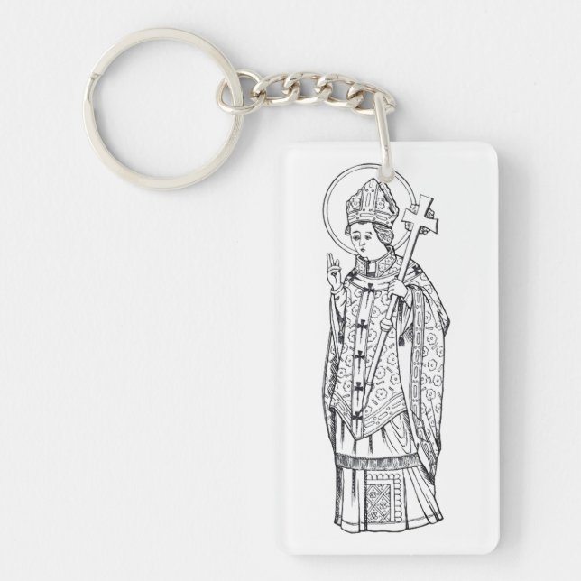 Saint Deiniol Abbot and Bishop Key Ring (Front)