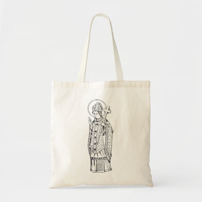 Saint Deiniol Abbot and Bishop Tote Bag (Front)
