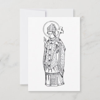 Saint Deiniol Mediaeval Holy Card