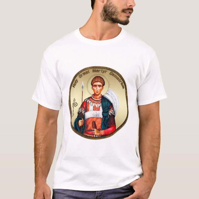 Saint Demetrius icon 4 T-Shirt (Front)