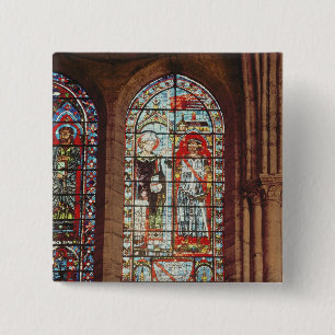 Saint Denis gives the oriflamme to Clement 15 Cm Square Badge