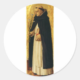 Saint Dominic by Carlo Crivelli Classic Round Sticker