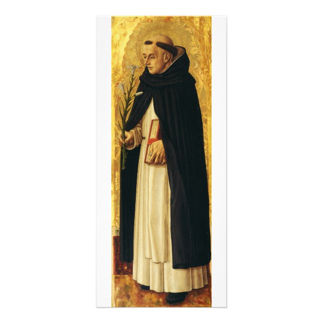 Saint Dominic by Carlo Crivelli Rack Card (Front)