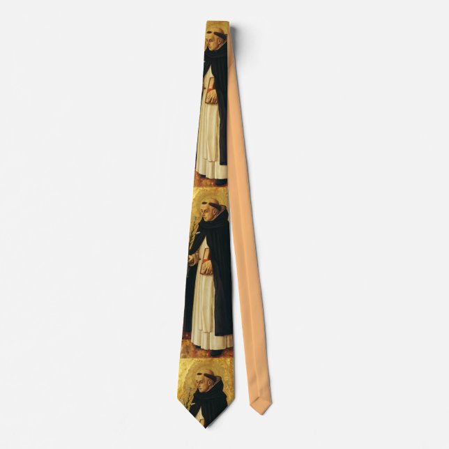 Saint Dominic Carlo Crivelli Fine Art Necktie (Front)