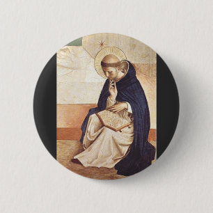 Saint Dominic de Guzman by Fra Angelico 6 Cm Round Badge