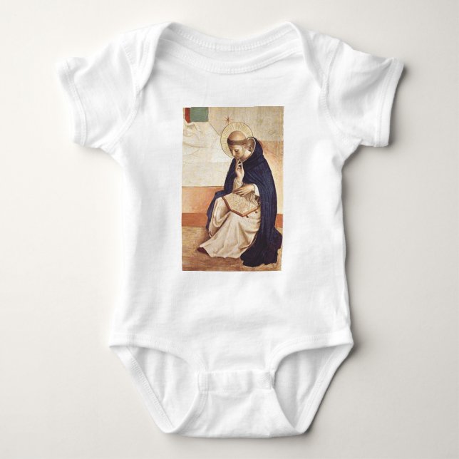 Saint Dominic de Guzman by Fra Angelico Baby Bodysuit (Front)