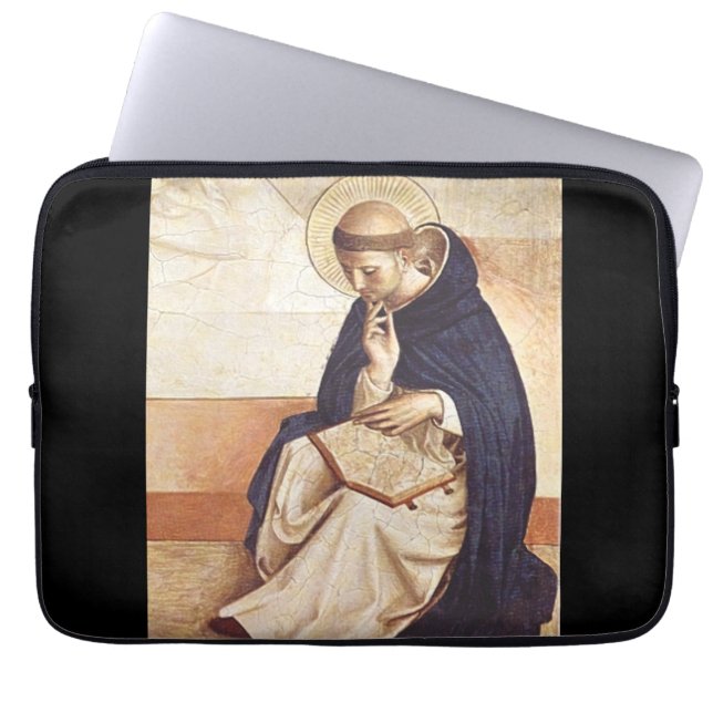 Saint Dominic de Guzman by Fra Angelico Laptop Sleeve (Front)