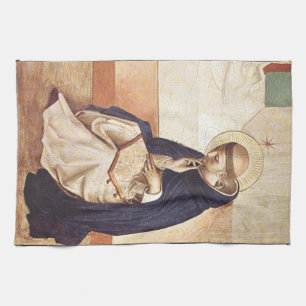 Saint Dominic de Guzman by Fra Angelico Tea Towel