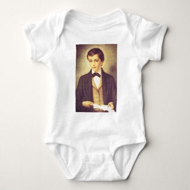 Saint Dominic Savio student of John Bosco Baby Bodysuit (Front)