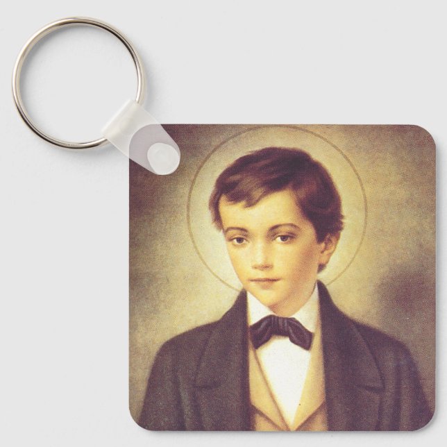 Saint Dominic Savio student of John Bosco Key Ring (Front)