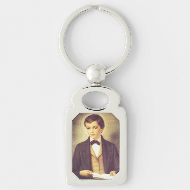 Saint Dominic Savio student of John Bosco Key Ring (Front)