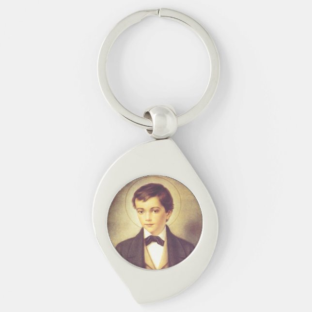 Saint Dominic Savio student of John Bosco Key Ring (Front)